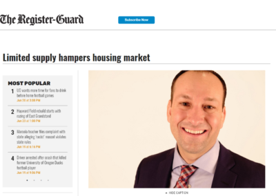 Register Guard: Limited supply hampers housing market