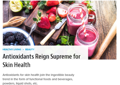 Natural Products Insider: Antioxidants Reign Supreme for Skin Health