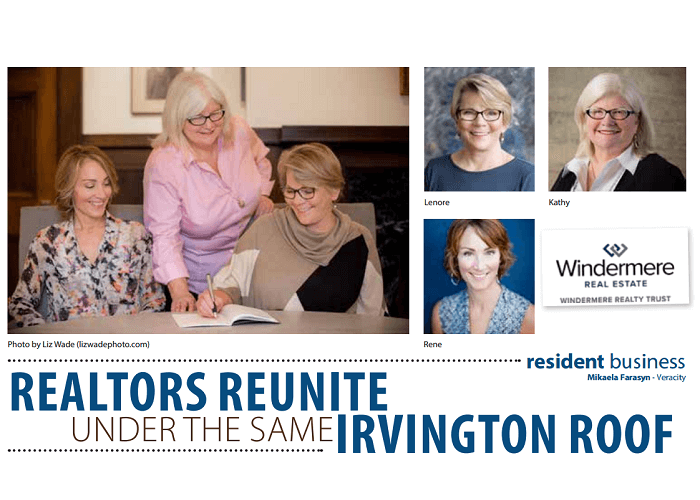 Irvington Living Magazine: Realtors Reunite Under the Same Irvington Roof