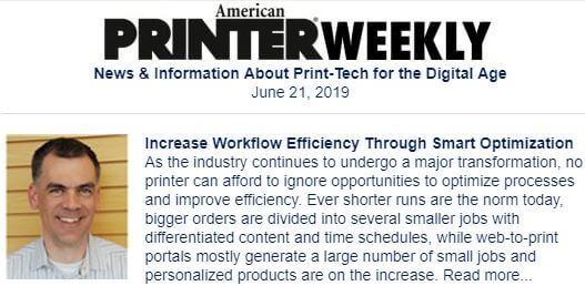 American Printer Weekly: Fundraising Campaign for Kids