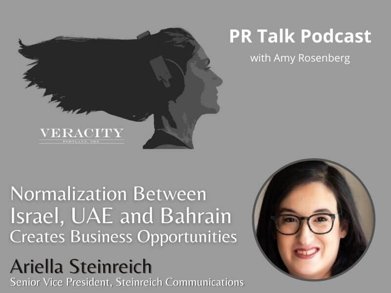 Podcast: Ariella Steinreich: Israel, U.A.E., Bahrain Normalization Agreement Business Opportunities