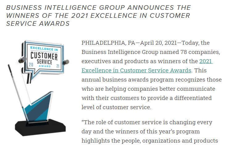 Business Intelligence Group: 78 Names Leading the Way in Customer Service