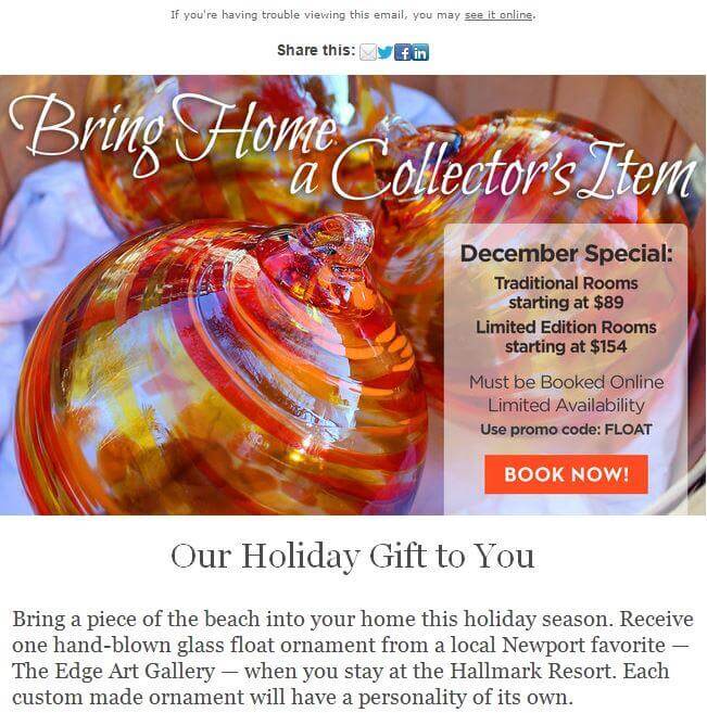 Email Creative Hallmark Glass Float Email Creative Hallmark Glass Float