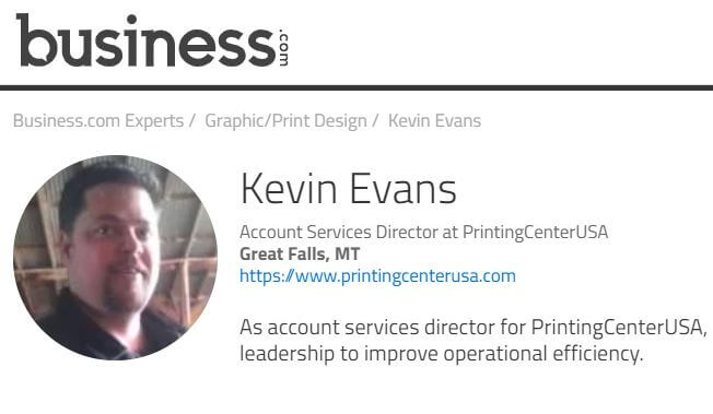 Business.com: Kevin Evans Author Page