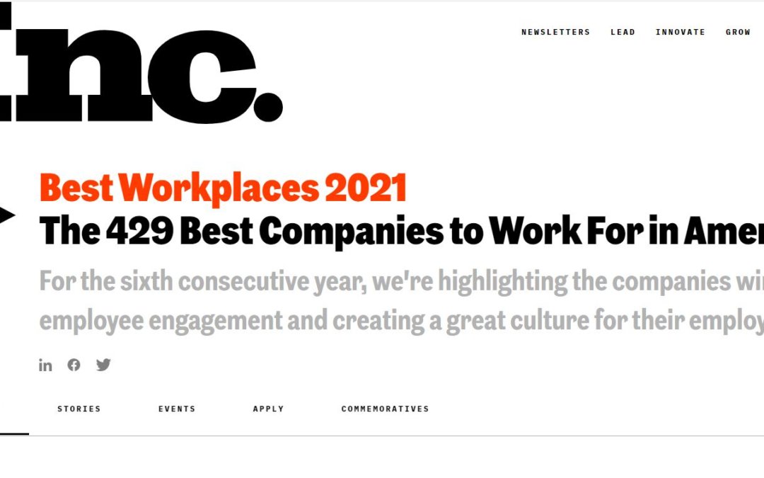 Inc.: Best Workplaces 2021