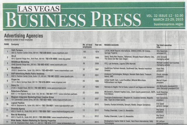 Logical Position in Las Vegas Business Press