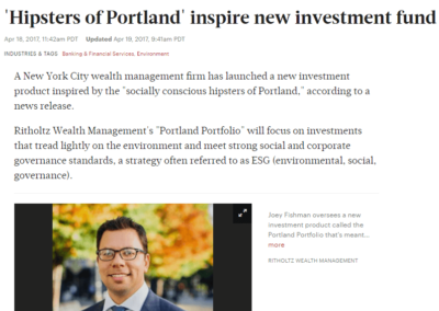 Ritholtz Wealth Management in Portland Business Journal