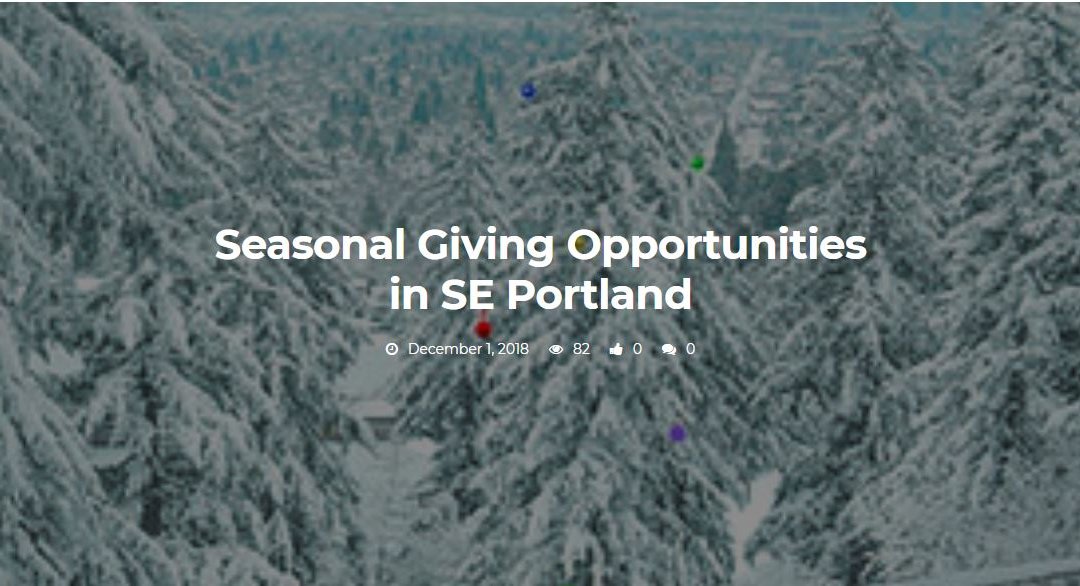SE Examiner: Seasonal Giving Opportunities in SE Portland
