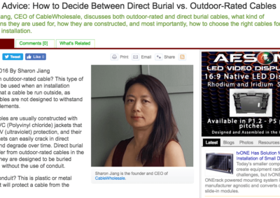 CableWholesale Article in Commercial Integrator