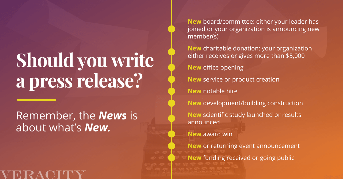 Should You Write a Press Release