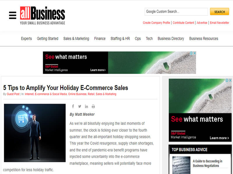 All Business: 5 Tips to Amplify Your Holiday E-Commerce Sales