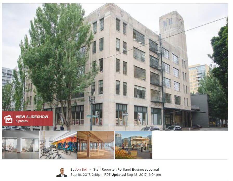 Coverage of Specht Development's 1010 Flanders, the former Hanna Andersson headquarters building, renovation and availability in the Portland Business Journal. 